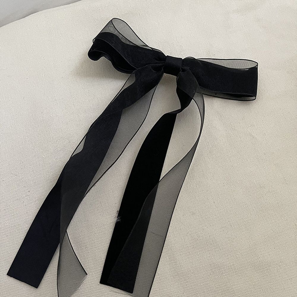 Французская лента Винтаж ретро бант головной убор корейский стиль шпилька бархатная веревка для волос женская заколка для волос