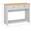 Console Table Grey 97 x 35 x 76 cm