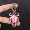 Thulite Pendant Copper Wire Wrapped Jewelry Gemstone Pendant Unique Copper Pendant Thulite Jewelry Handmade Wire Wrap Pendant Wedding Gift