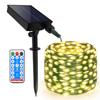 20M 50M 100M Solar Fairy String Light Outdoor Solar PVC Rope Fairy Light Solar Christmas Garland Light for Tree Fence Pool Decor