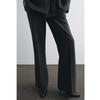 Fall and Winter New Women's Clothing Wool Blend with Belt Suit Outwear 3736248 Straight-Leg Trousers 3736259