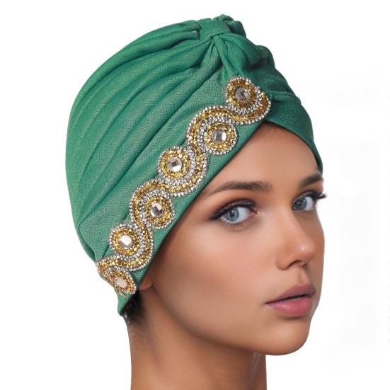 Женский платок на голову Эластичный обхват головы Дизайн с перекручиванием Шапка-тюрбан