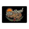 Stay Royal Ball Python Metal Plaque Printing Party Cinema Custom Wall Decor Tin Sign Poster