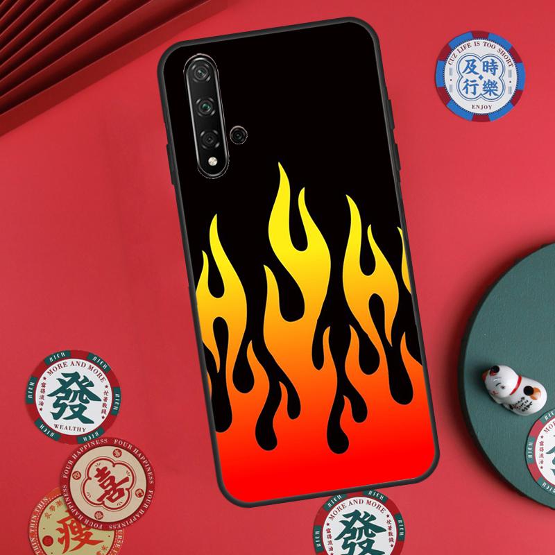 Синий Красный Пламя Огонь Для Huawei Nova 12s 7i 8i 11i 12i Y73 Y70 Y90 Y60 Y72 Y61 Y91 9 10 SE P30 Pro P40 Lite Чехол