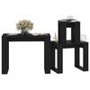 VidaXL Tables gigognes 3 pcs Noir Bois d'ingénierie 808604