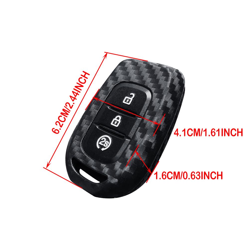 Для Renault Clio 5 Logan Stepway TWingo SS2 Talisman Duster Для Dacia Logan Силиконовый чехол для ключа автомобиля Брелок Чехол для ключа Пульт Защита