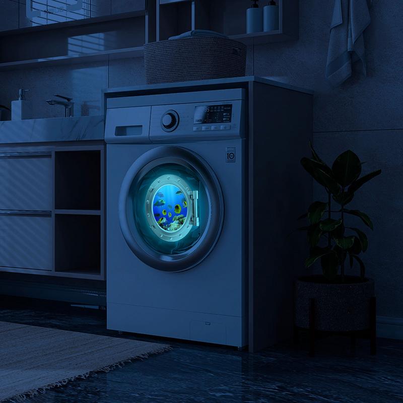 3D наклейки-иллюминаторы самоклеящиеся светящиеся Морская черепаха светящаяся наклейка на стену для дома спальни украшение для стиральной машины