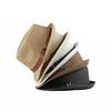 Men Sun Hat Solid Color Breathable Sun Protection Belt Decor Flat Top Sunshade Vintage Curled