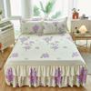 1PC Pastoral Style Bed Cover Colchas De Cama Matrimonial Double Lace Bed Skirt King Bedsheets Skirts (pillowcase Need Order)