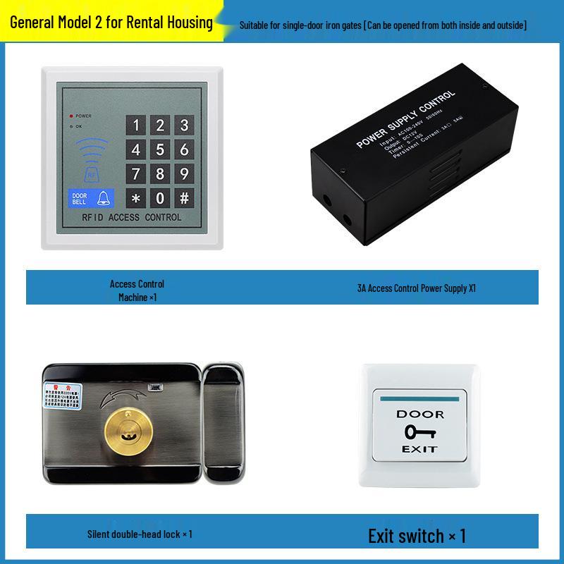 Password-Activated Access Control System with Card Reader & Electromagnetic Glass Door Lock