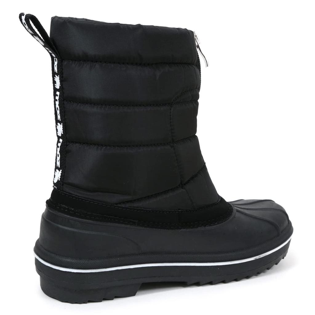 Женские зимние ботинки Mozu Bean Down, с внутренним мехом (boa), на молнии посередине, цвет черный, размер 25 см