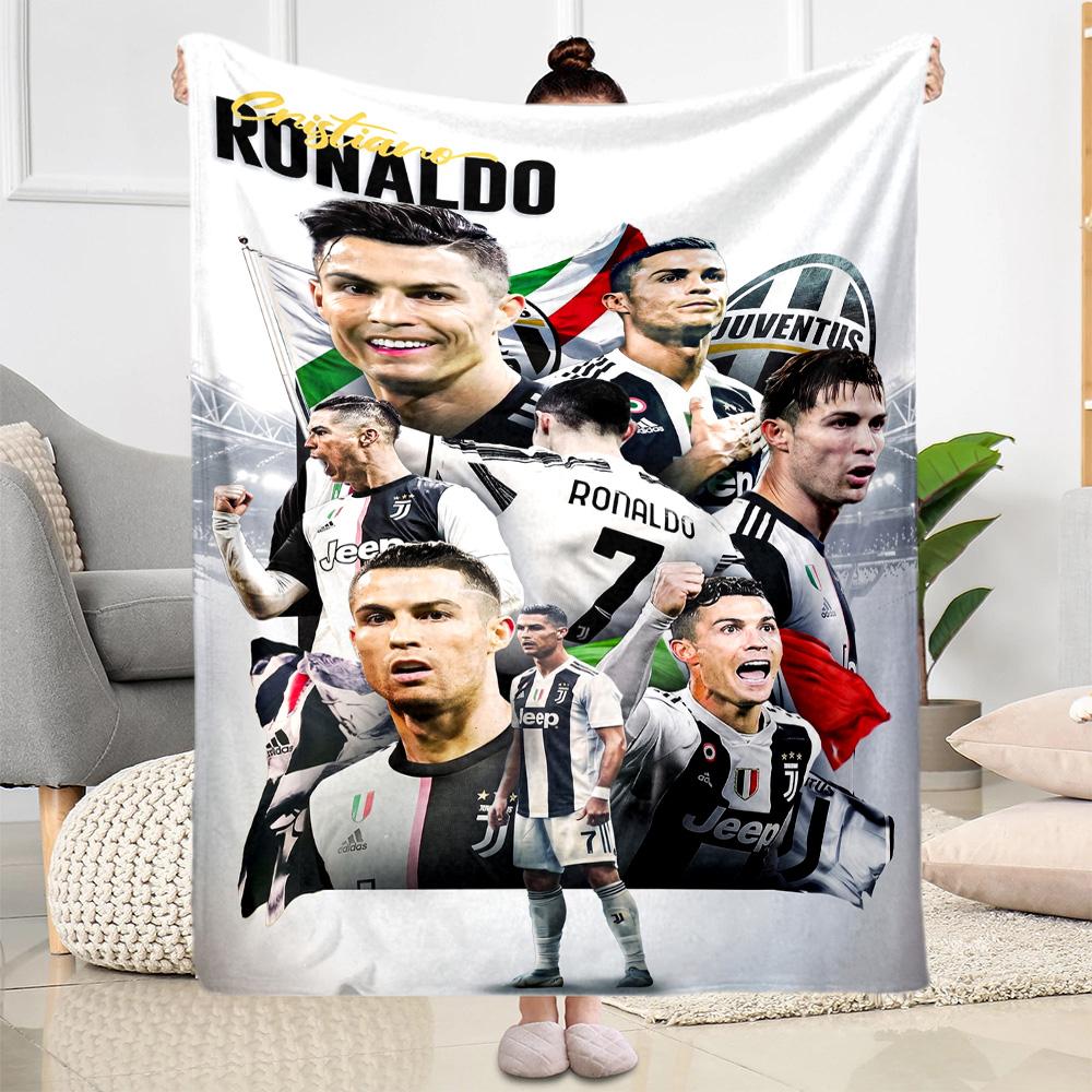 Ronaldo Juventus Legacy Blanket Soft & Cozy Great for Bedding Seaside Bed Four Seasons Universal Modern Style