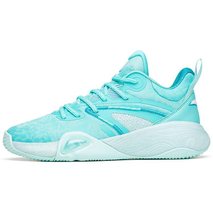 Anta Feather Cushioning Non-Slip Low-Top Basketball Shoes Men Sneakers Green 112211602Q-8