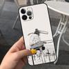 Чехол для Apple iPhone 14 11 13 7 12 Pro 7 XR XS Max 8 Plus 6 14Pro черный мягкий чехол для телефона с милым мультяшным человечком-бензопилой
