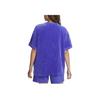 Nike Sportswear Logo Embroidered Crew Neck Short Sleeve T-Shirt Women Tops Blue DQ5946-430