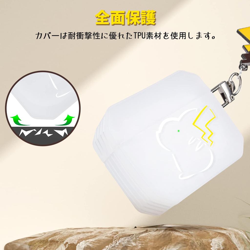 DLseego AirPods Pro Case Clear AirPods Pro Earphone Case Transparent Separable Drop Prevention Shockproof Cartoon Protective Cover TPU Material Simple