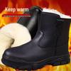 Men's Extra Thick Warm Wool Winter Boots - Waterproof Snow Cotton Footwear
