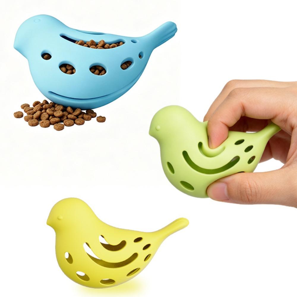 Fish Shape Treat Dispenser Silicone Cat Chew Toy Pet Puzzle Cat Feeder Toy Cat Interactive Play