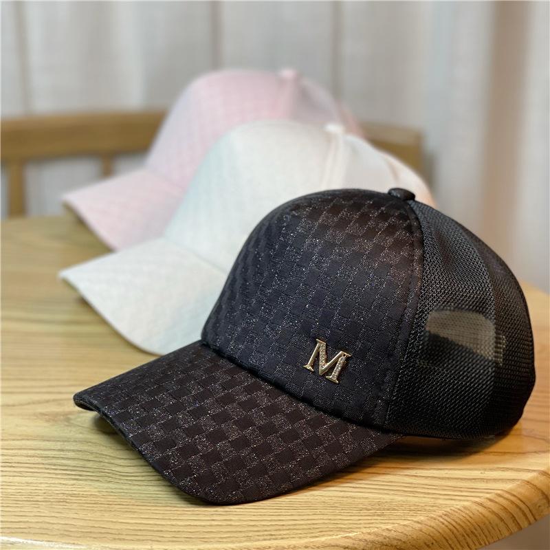 Регулируемая дышащая атласная бейсболка с надписью M Label Decor, кепки с козырьком для женщин и мужчин, шляпы для пап