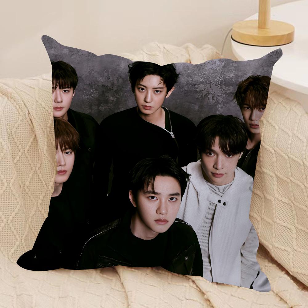 Лучший южнокорейский чехол для подушки E-Exo, шелковистый короткий плюш, скрытая молния, пылезащитный чехол для диванной подушки, для домашнего декора
