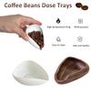 Coffee Beans Dose Trays Ceramic Weighing Bean Dish Measuring Tray Espresso Coffee Accessories Weighing Tool for Home Kitchen