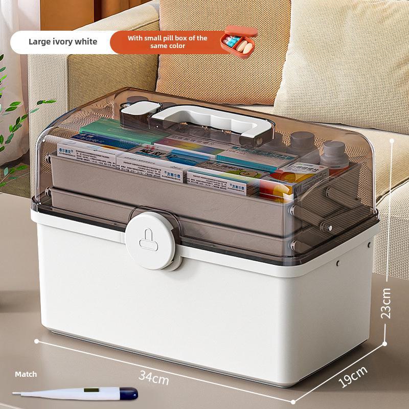 Набор многослойных коробок для хранения лекарств большой емкости