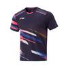 Li Ning Comfortable Casual Minimalist Color Block Short Sleeve T-Shirt Men Tops Century-Purple AAYV085-1