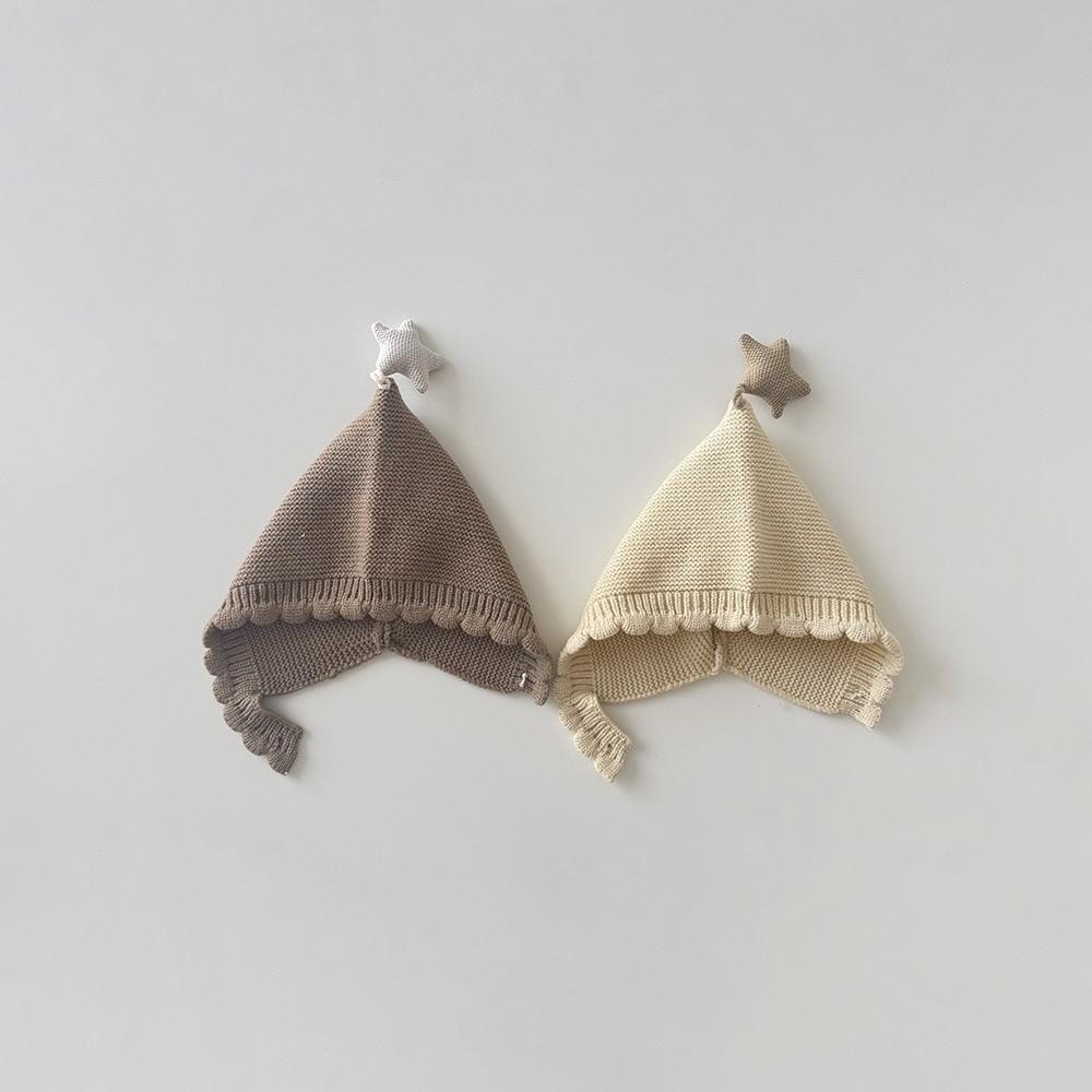 Windproof Design Baby Beanie Hat Soft Material Warm Star Beanie Windproof Baby Hat Autumn Season