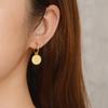 Niche Creative Lemon Slice Summer Earrings - Versatile Stainless Steel Fruit Hoops for Women