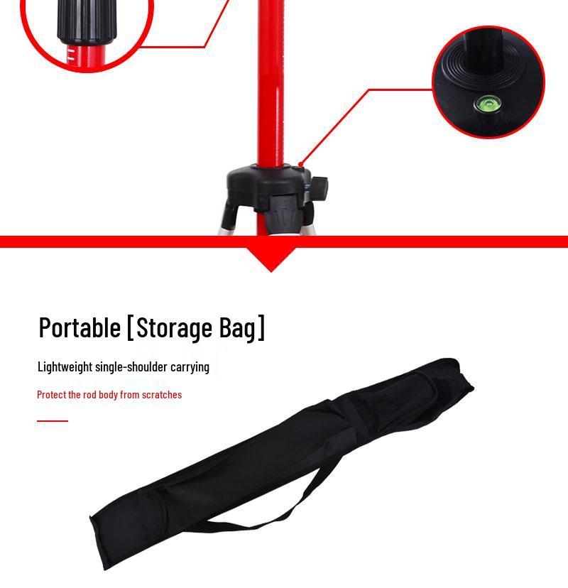 Adjustable Infrared Telescopic Tripod with Water Level Meter E18