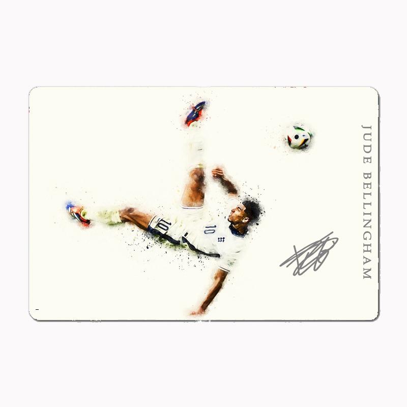 Джуд Беллингем Футбол Спорт Игрок Плакаты Металлический Знак Плакат Гараж Комната Кинотеатр Гостиная Пользовательские Жестяные Винтаж Домашний Декор