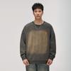 Fried And Washed Heavy Sweater Men'S Loose Round Neck Inner Bottoming Shirt Trendy Brand Large Size American Clothes
