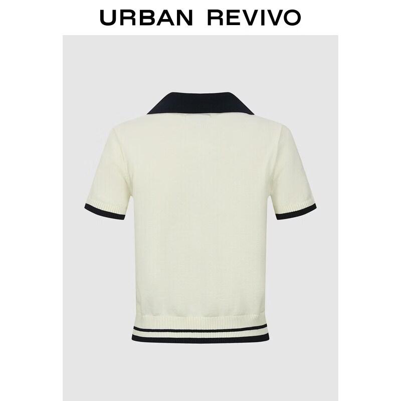 UR Women's Colorblock Argyle Polo Knit Sweater