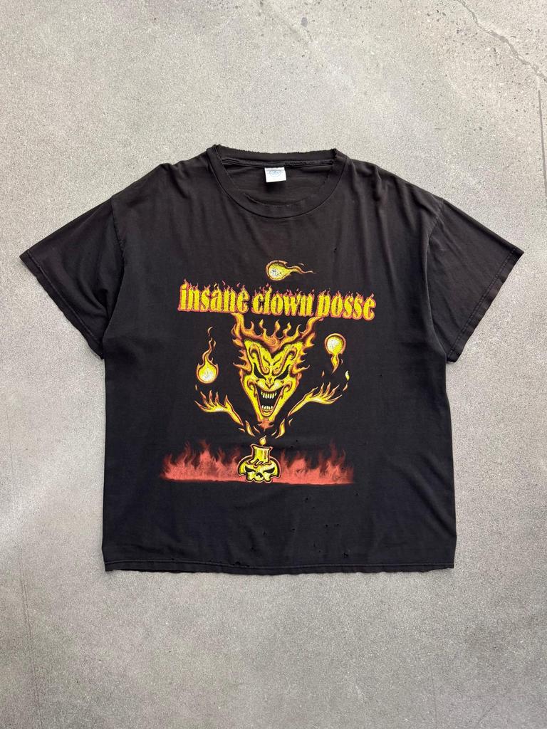 Vintage 1999 Insane Clown Posse Juggalo Flame T-Shirt - XL