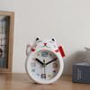 White Lucky Cat Alarm Clock Creative Table Clock Kids Alarm Clock  Kids Bedroom