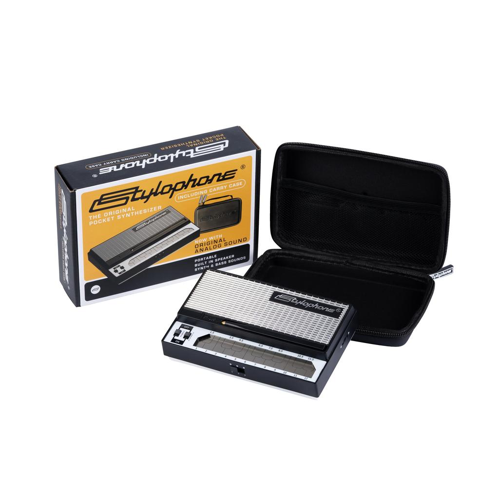 Stylophone with Official Carrying Case Stylophone Synthesizer Electronic Musical Instrument Portable Synthesizer Retro Sound Analog Synthesizer [Sole