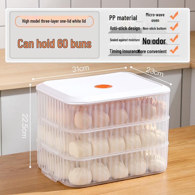 Контейнер для заморозки пельменей и вонтонов для сохранения свежести и быстрой заморозки лапши