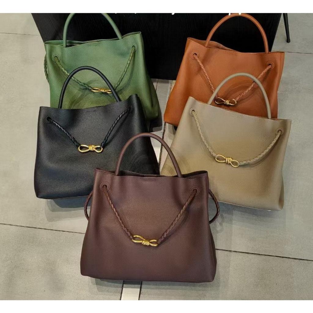 2026 Новая женская кожаная сумка первый слой коровья кожа ретро плетеная бабочка пряжка одно плечо диагональная сумка