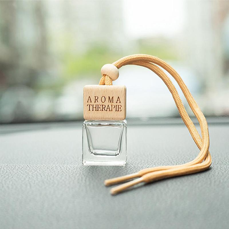 1 шт. автомобильный орнамент, домашний декор, подвеска, эфирные масла, автомобильные духи, 8 мл, квадратная пустая бутылка, освежитель воздуха, подвеска