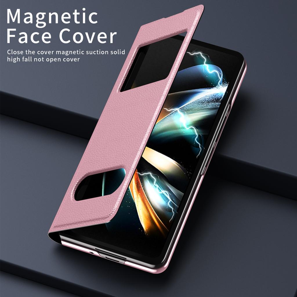 Бизнес противоударный складной кожаный чехол для Samsung Galaxy Z Fold4 Fold 4 Fold2 Fold3 5g Fold 3 2 Чехлы с защитой от царапин