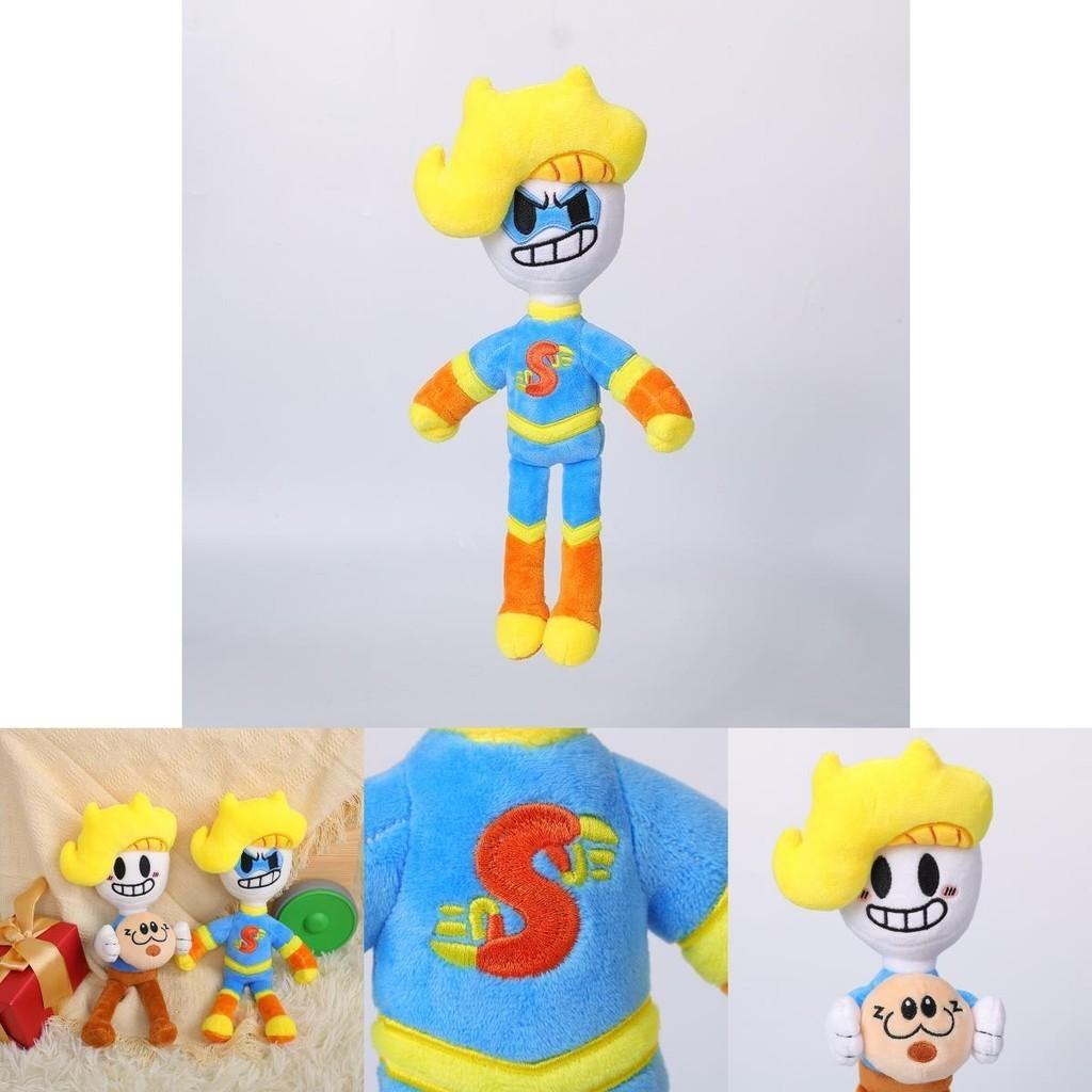 Soft And Cuddly Bryson And Ham Plushie Short Furry Yellow-haired Boy Toy