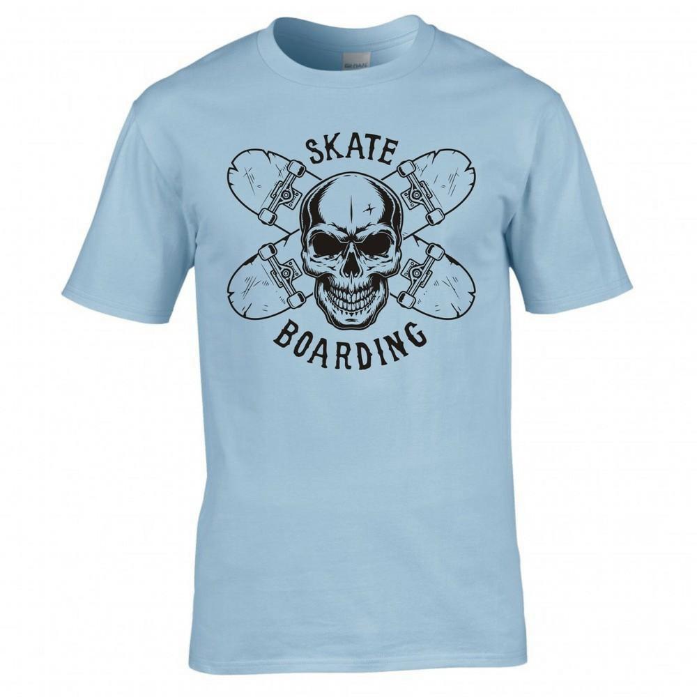 Skateboarding Skull And Cross Boards Tshirt