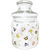 Disney the Yululun Candy Glass Storage 9 X Made In Perfect As a Birthday Product San4533 "Winnie Pooh" Pot, Canister, Container, Approx. 15cm, 500ml,