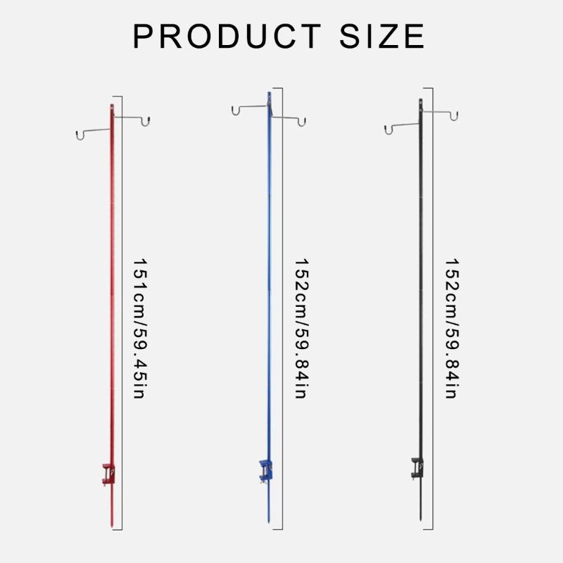 Folding Table Light Stand Camping Lamp Stand Detachable Lamp Holder Outdoor Light Holder Tent Light Stand Enduring