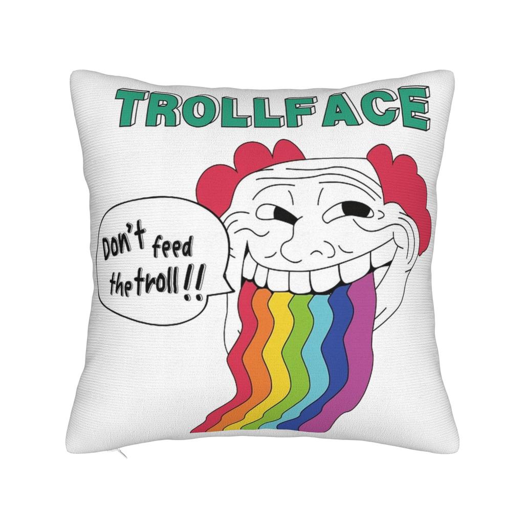 Мем Trollface Rage Comic Смешная Шутка Тролля Интернет Наволочки Винтажная Наволочка Для Свадебной Вечеринки Домашний Декор Чехол на Подушку