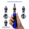 Ratchet Screwdriver with Non-Slip Handle High Strength 180-Degree Pivoting Adjustable Angle 13-in-1 Multi-functional Screwdriver
