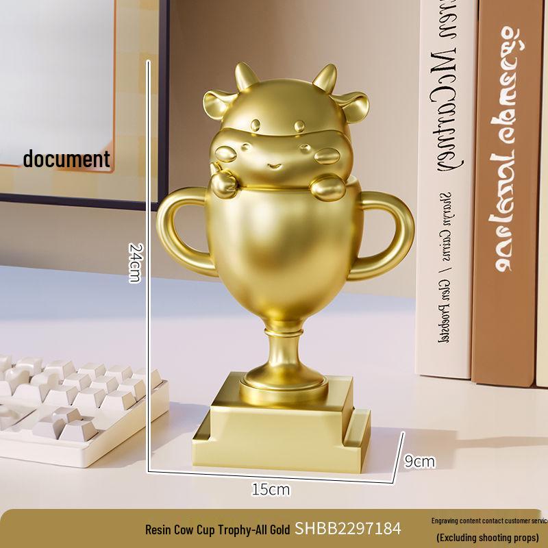Creative Sunflower Trophy Figurine: Cute, Funny Resin Desktop Decoration with Engravable Gift Option