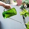 Long Spout Watering Can 1L/1.5L Watering Can with Scales Transparent Garden Irrigation Spraying Pot for Indoor Outdoor Plants Office Flowers