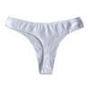 High Quality Comfort Simple Solid Color Ladies Thong Sports Breathable Large Size Women Sassy Sexy Panties Cotton Female Cute Solid Color Underpants