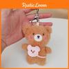 Bear Adorable Plush Keychain Cute Stuffed Animal Pendant For Bags Gifts And